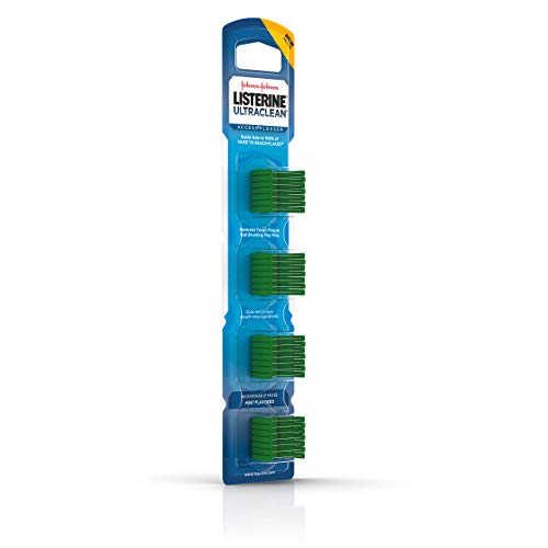 Listerine Ultraclean Access Snap-On Flosser & Flosser Refill Head...