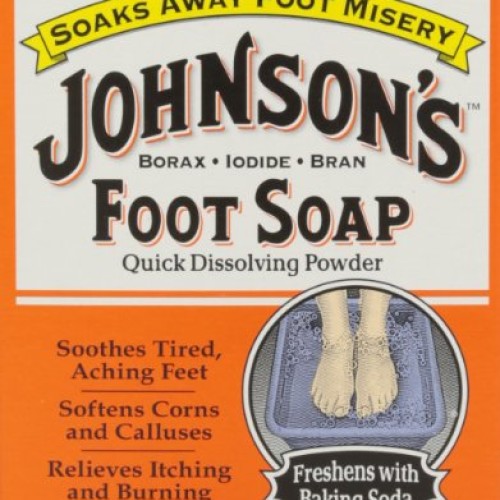 Johnsons Foot Soap Quick Dissolving Powder, 8 Packets Pack of 4