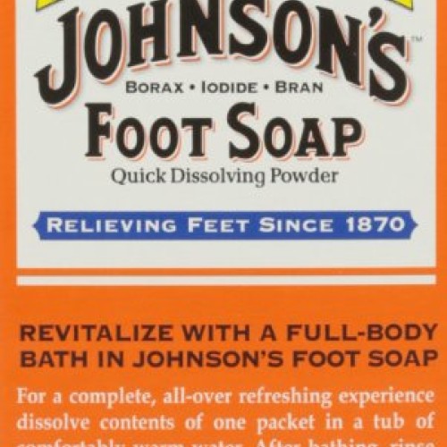 Johnsons Foot Soap Quick Dissolving Powder, 8 Packets Pack of 4