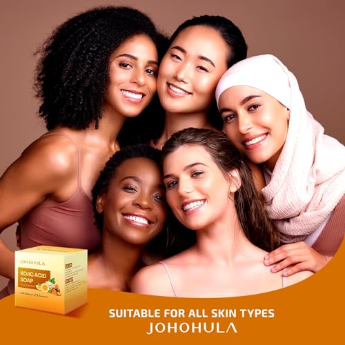 Johohula Kojic Acid Dark Spot Remover Soap Bars with Vitamin C, R...