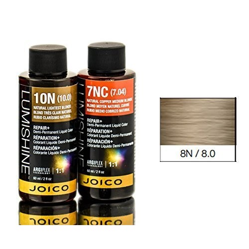 Joico Lumishine Demi Permanent Liquid Color Natural Blonde 8n, 2 ...