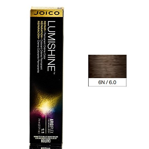 Joico Lumishine Permanent Creme Color 6n/6.0, 2.5 Ounce