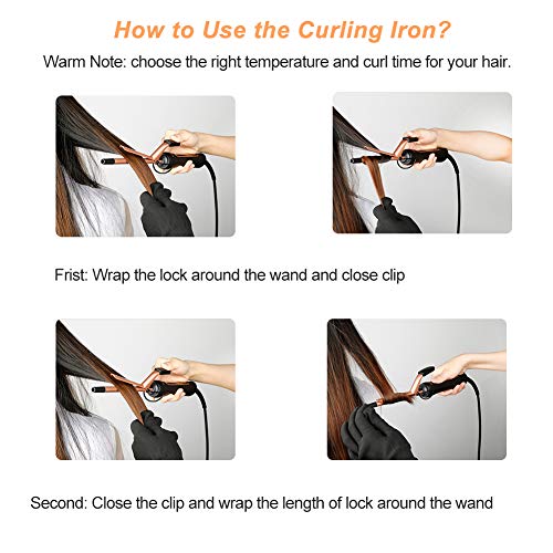 Professional 0.35 in Thin Curling Iron, JOMARTO Unisex Ceramic Ha...