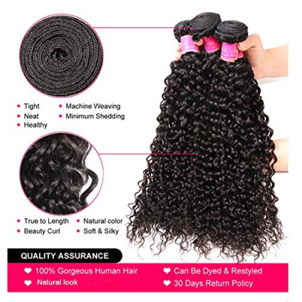Ali Julia Hair Wholesale 3-Pack 10A Malaysian Virgin Curly Hair W...
