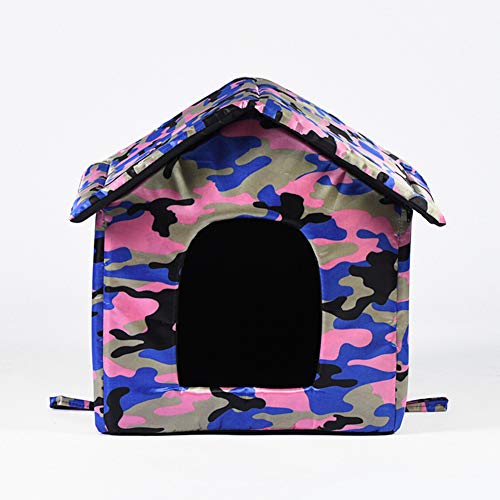 Julvie Enclosed Dog House Cat Bed Soft Indoor Small Medium Large ...