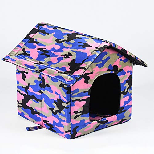 Julvie Enclosed Dog House Cat Bed Soft Indoor Small Medium Large ...