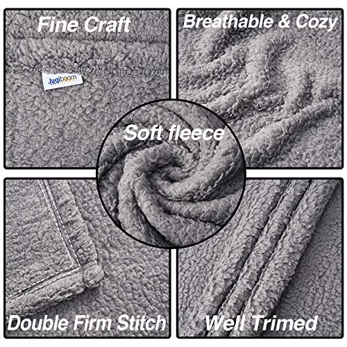 Juqiboom Premium Fluffy Fleece Dog Blanket, Soft and Warm Throw f...