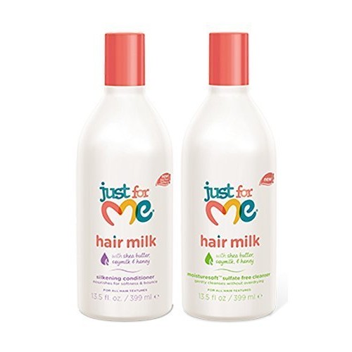 Just for Me Hair Milk Set - Silkening Conditioner, 13.5 Oz + Mois...