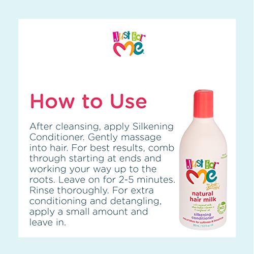 Just for Me Natural Hair Milk Silkening Conditioner, Nourishes Fo...