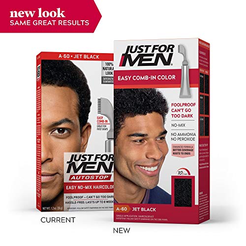 JUST FOR MEN AutoStop Foolproof Haircolor, Jet Black A-60 1 ea P...