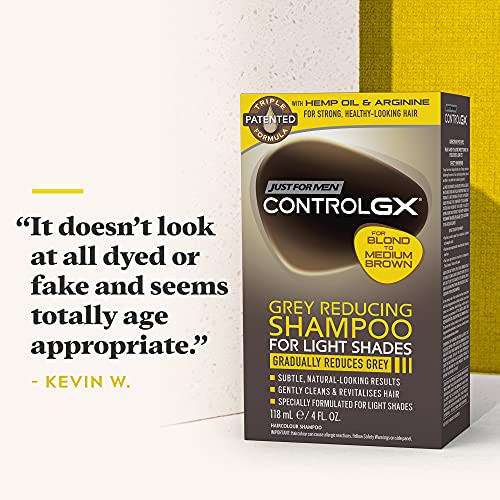 Just for Men Control GX Grey Reducing Shampoo for Lighter Shades ...