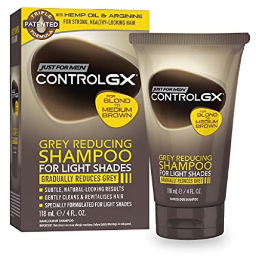 Just for Men Control GX Grey Reducing Shampoo for Lighter Shades ...