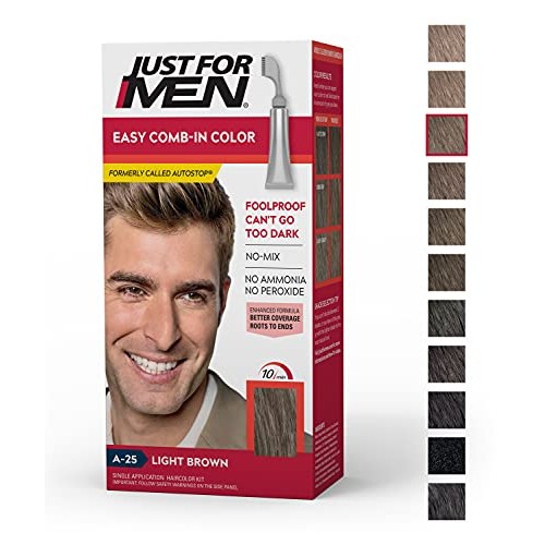 Just For Men Easy Comb-In Color Formerly Autostop, Gray Hair Co...