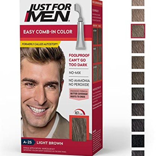 Just For Men Easy Comb-In Color Formerly Autostop, Gray Hair Co...