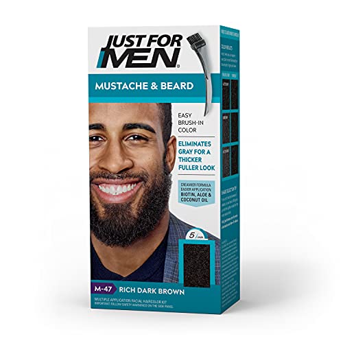 Just For Men Mustache & Beard, Beard Coloring for Gray Hair with ...