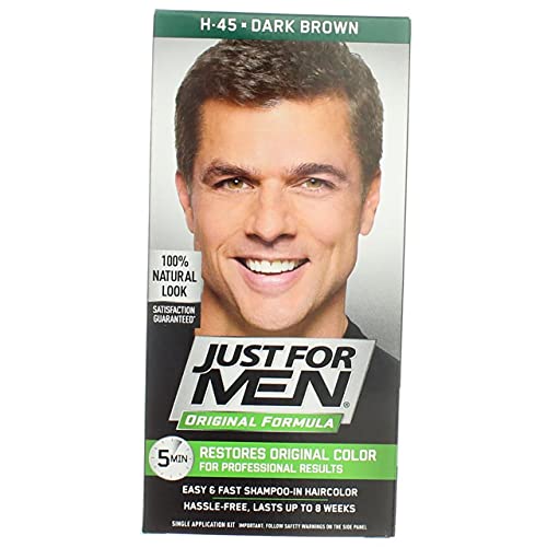 Just For Men Original Formula Mens Hair Color, Dark Brown Pack ...