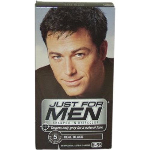 Just for Men Shampoo-In Hair Color Real Black H-55