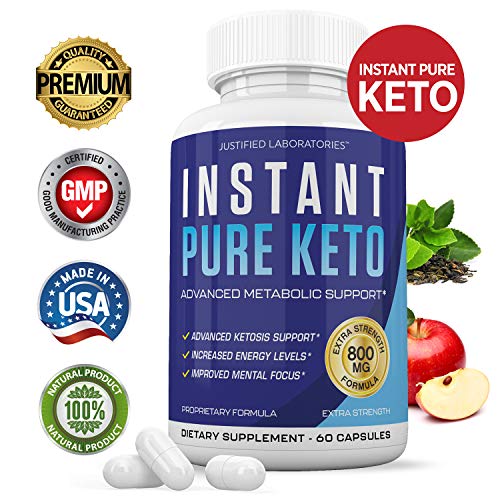 Instant Pure Keto Pills Advanced BHB Boost Ketogenic Supplement E...