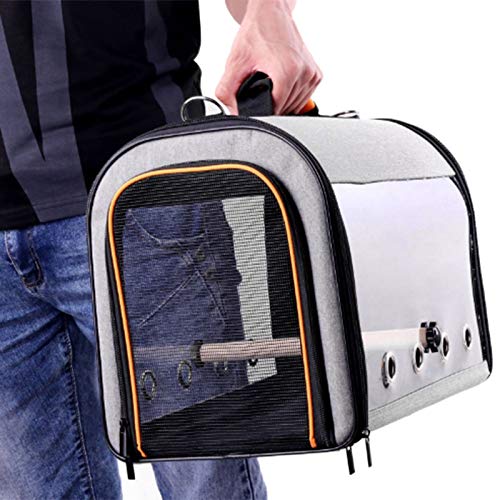 JVSISM Bird Travel Bag Portable Pet Bird Carrier Transparent Brea...