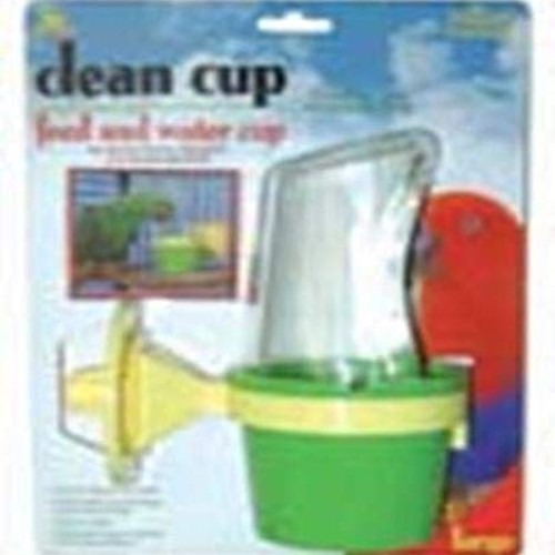JW Pet Company Clean Cup Feeder and Water Cup Bird Accessory, Large