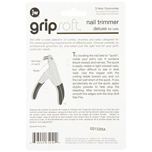 JW Pet Company Deluxe Nail Trimmer for Cats