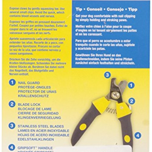 JW Pet Company Gripsoft Deluxe Nail Clipper for Dogs, Medium