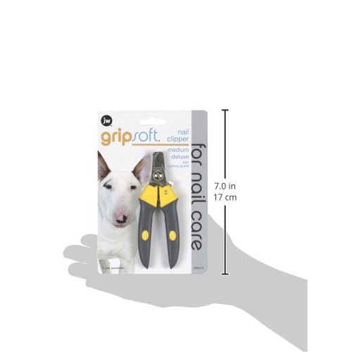 JW Pet Company Gripsoft Deluxe Nail Clipper for Dogs, Medium