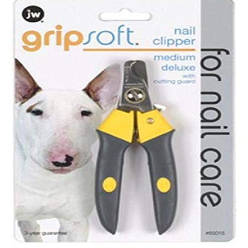 JW Pet Company Gripsoft Deluxe Nail Clipper for Dogs, Medium