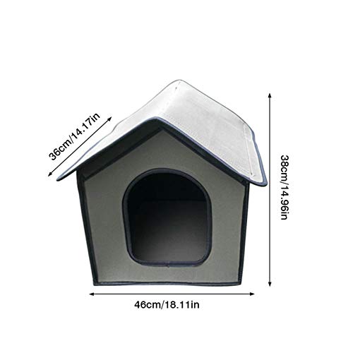 jycous Cat Shelter - Pet Outdoor House Waterproof Weatherproof Ca...
