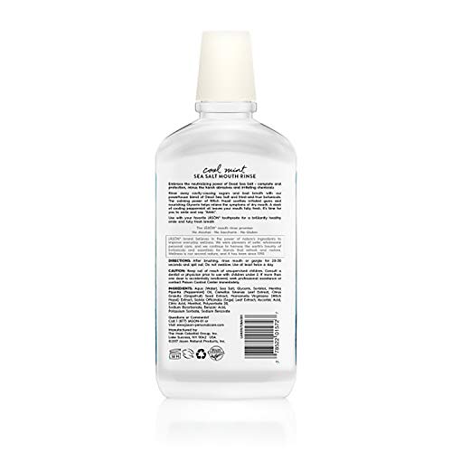 Jason Sea Salt Mouthwash, Cool Mint, 16 Oz Packaging May Vary
