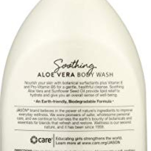 JĀSÖN Natural Body Wash & Shower Gel, Soothing Aloe Vera Stain, 3...