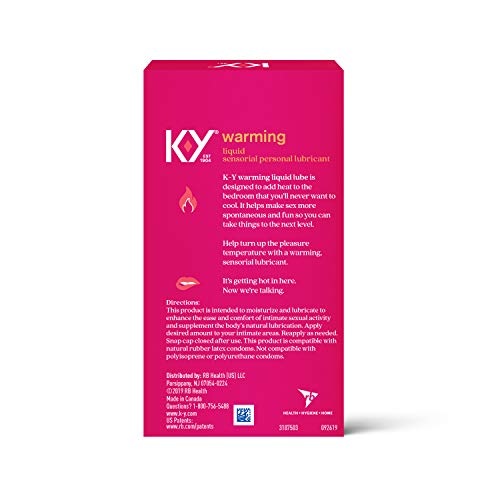 K-Y Warming Liquid Lubricant, 2.5 oz