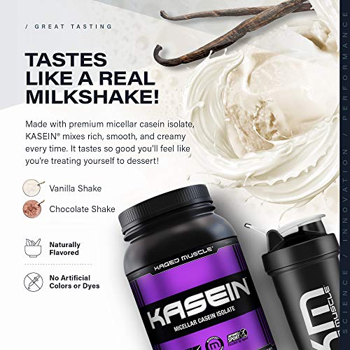 Kaged Muscle, Premium Kasein Protein Powder, Micellar Casein, Van...