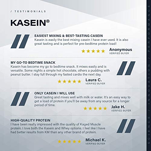 Kaged Muscle, Premium Kasein Protein Powder, Micellar Casein, Van...