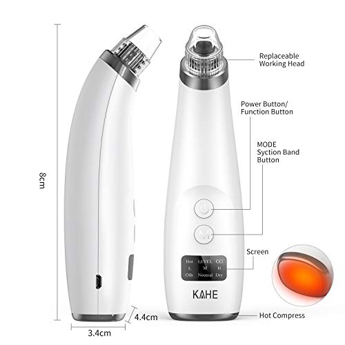 Blackhead Remover Pore Vacuum - Kahe Facial Pore Cleaner Electric...