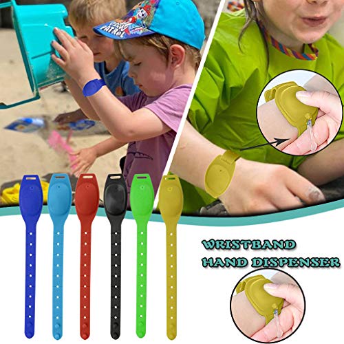 KAIXLIONLY Hand Sanitizer Bracelet Dispenser Travel Sanitizing Ge...