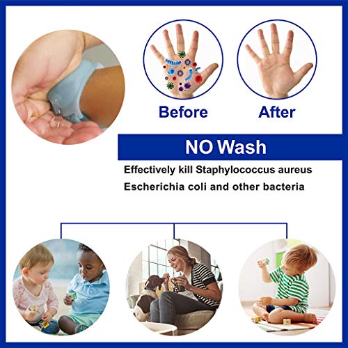 KAIXLIONLY Hand Sanitizer Bracelet Dispenser Travel Sanitizing Ge...