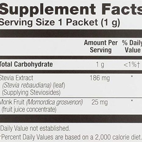 KAL Sure Stevia Extract Powder Plus Monk Fruit Luo Han | Best...