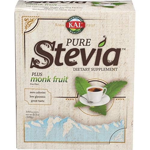 KAL Sure Stevia Extract Powder Plus Monk Fruit Luo Han | Best...