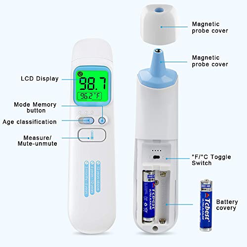 Forehead Thermometer, KALAOK Touchless Thermometer for Adults Bab...