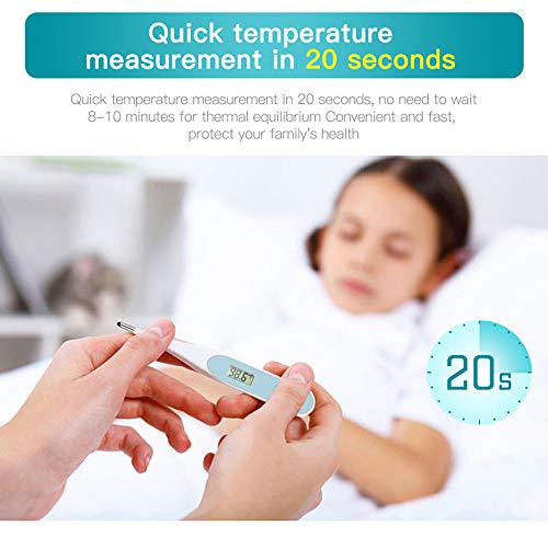 Digital Thermometer, Accurate Oral Thermometer with Flexible Tip ...
