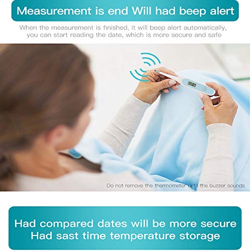 Digital Thermometer, Accurate Oral Thermometer with Flexible Tip ...