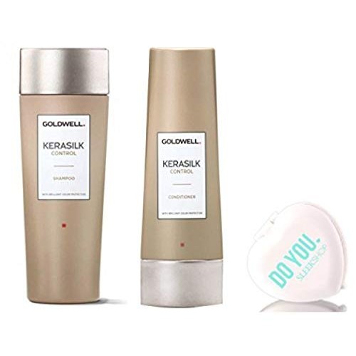 Kerasilk Control Shampoo & Conditioner DUO Set with Sleek Compac...