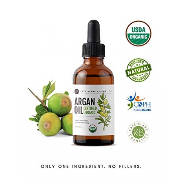 Organic Argan Oil for Hair and Skin from Kate Blanc. 100% Pure, C...