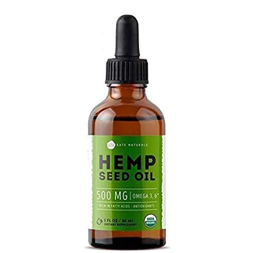 Organic Hemp Seed Oil Drops 2000mg by Kate Naturals - Premium Pai...