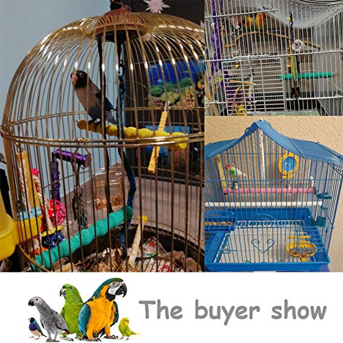 kathson Bird Perch Parrot Stand Cage Accessories Natural Wooden S...
