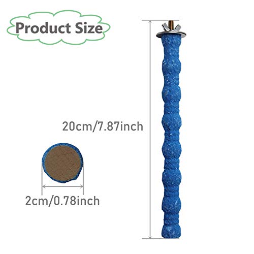 kathson Bird Perch Parrot Stand Cage Accessories Natural Wooden S...