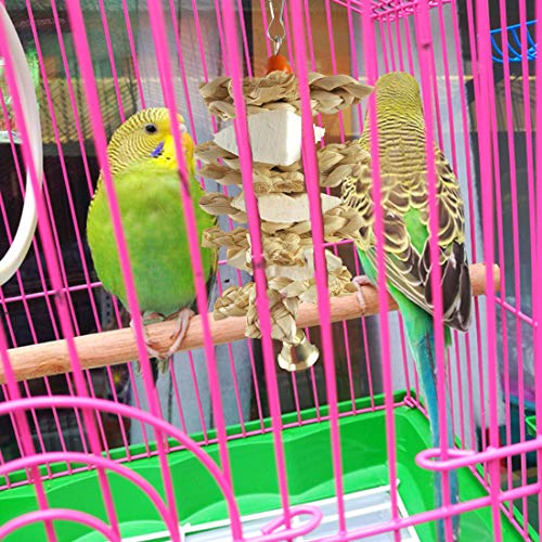 kathson Bird Seagrass Mat Parrot Grass Woven Hammock Parakeet Cut...