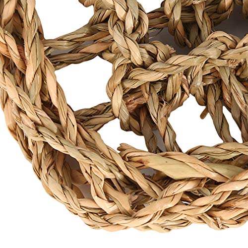 kathson Bird Seagrass Mat Parrot Grass Woven Hammock Parakeet Cut...