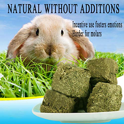 kathson Bunny Chew Toys for Teeth,Rabbit Chew Ball Timothy Grass ...